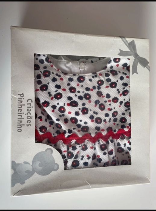 Vestido + chapéu bebé menina