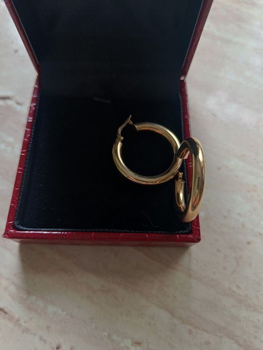 Kolczyki koła próba 585