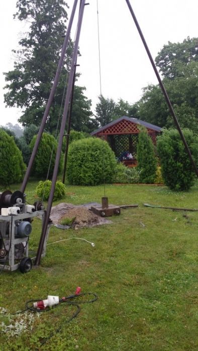 Wiercenie studni  ( studnie abisyńskie , głębinowe )