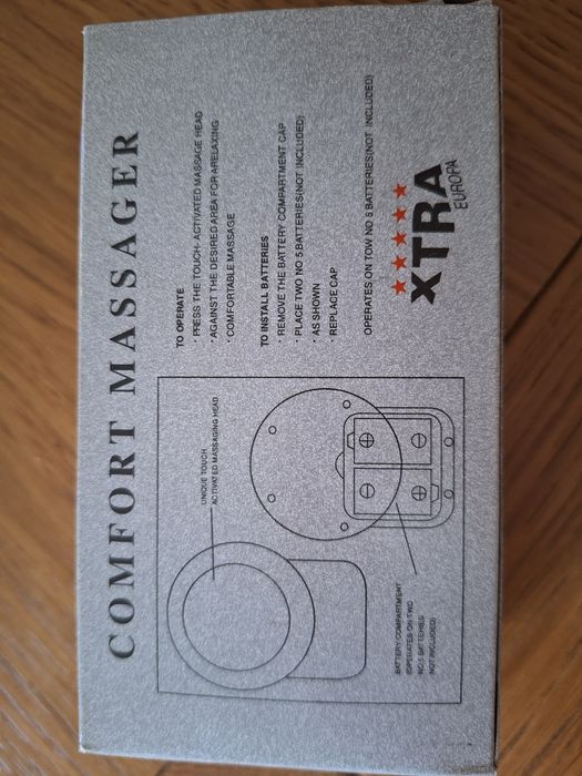 Masażer ręczny na baterie 12x7 cm Kraków