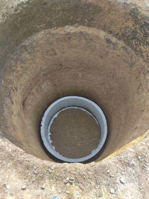 Копка слевных ям, чистка колодцев.