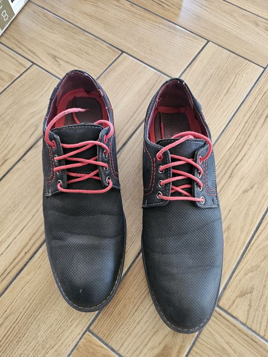 Buty wizytowe czarne, skóra