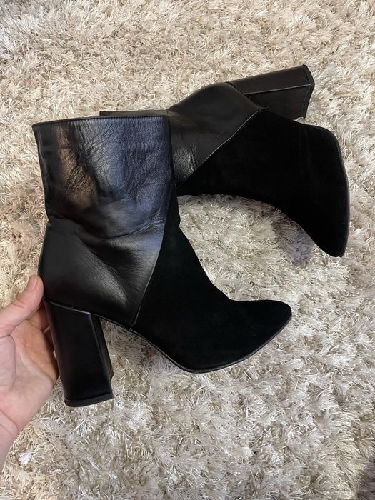 Ботільйони ботинки кожа замш натуральные
