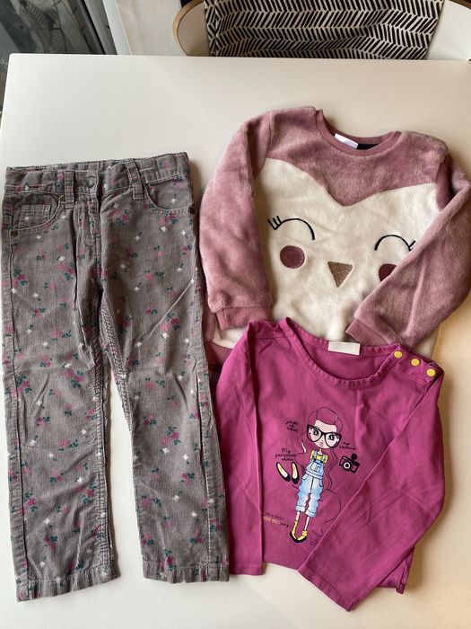 Zestaw ubran dla dziewczynki jesienny 98