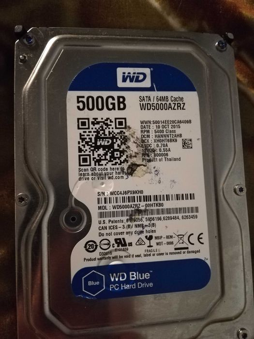 Продам 3 диска 1 ssd 128 gb + 2 HDD 500gb.