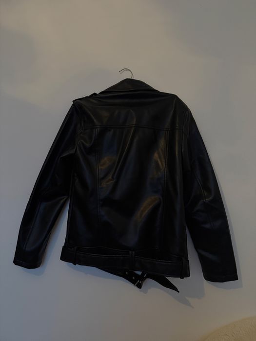 Шкіряна куртка oversize