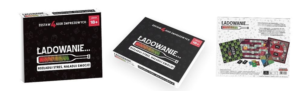 Zestaw 4 Gier Grammi Ładowanie 18+. Nowy Produkt