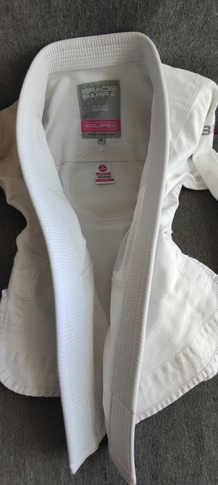 Kimono Feminino Gracie Barra, tamanho F1, branco, usado, bom estado