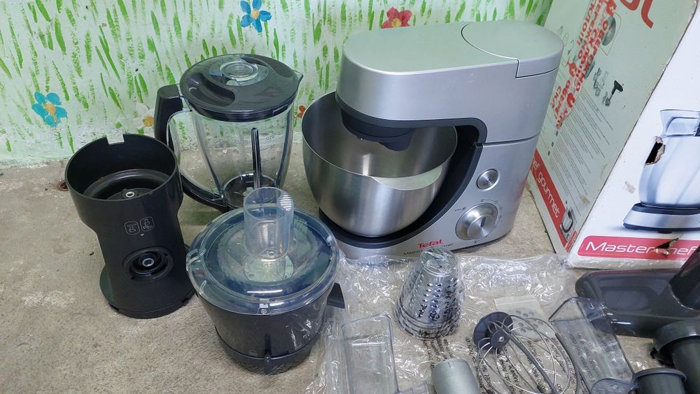 Кухонний комбайн Tefal Тефаль тістоміс мультирізка мясорубка шинковка