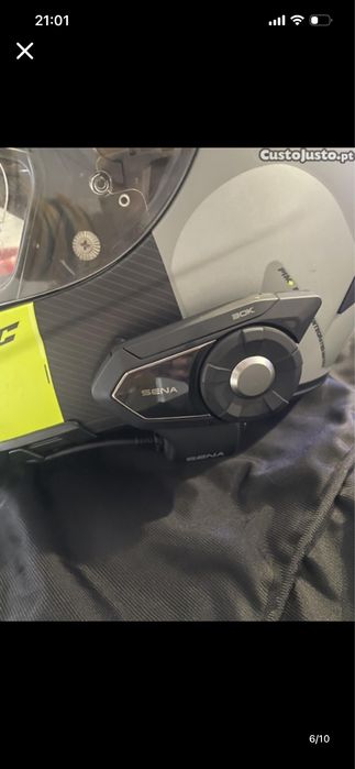 Capacete HJC com auricular