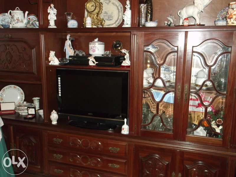 Movel completo de sala em madeira