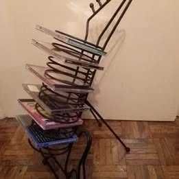 uporte / Porta-CDs Decorativo em Ferro em Forma de Guitarra