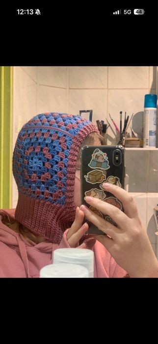 Kominiarka Balaclava kapturek handmade wełna merino mulesing free