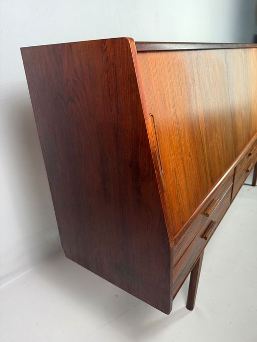 ES Møbler Silkeborg – palisandrowy highboard / barek, Dania, lata 60.