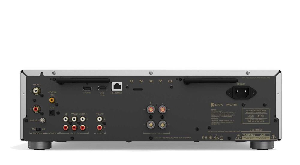 Onkyo ICON A-50 Srebrny 2x140W Wzmacniacz ze streamerem Nowość SKLEP