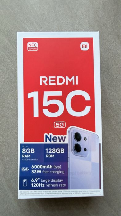 Redmi 15C 5G 4/128gb Midnight Black