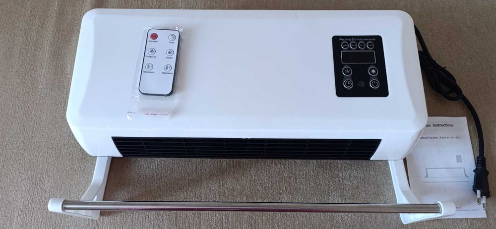 обогреватель 2 в 1 с пультом сушка тепло вентилятор дуйка настенный