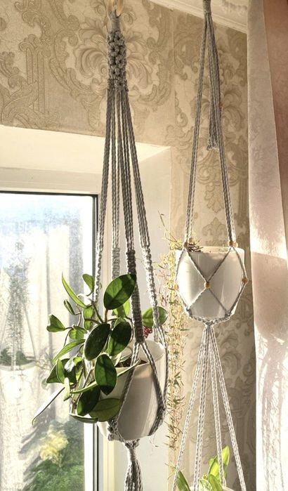 Макраме  підвісне кашпо
