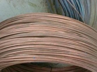 Проволока биметалическая  (сталемедная) БСМ 5мм  цена за 1 кг.