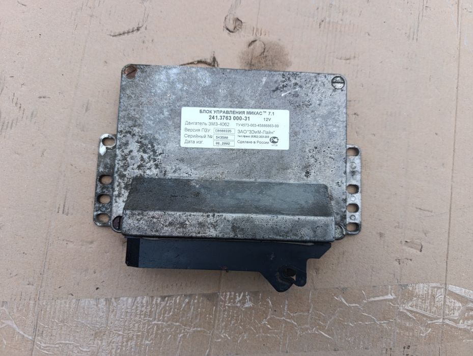 Блок управления двигателем ГАЗ 3110 Мікас 7.1 Мікас 7.1.1 ЗМЗ-4062