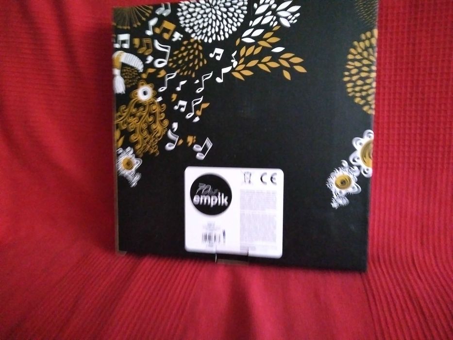 Zegar ścienny  w formie płyty winylowej