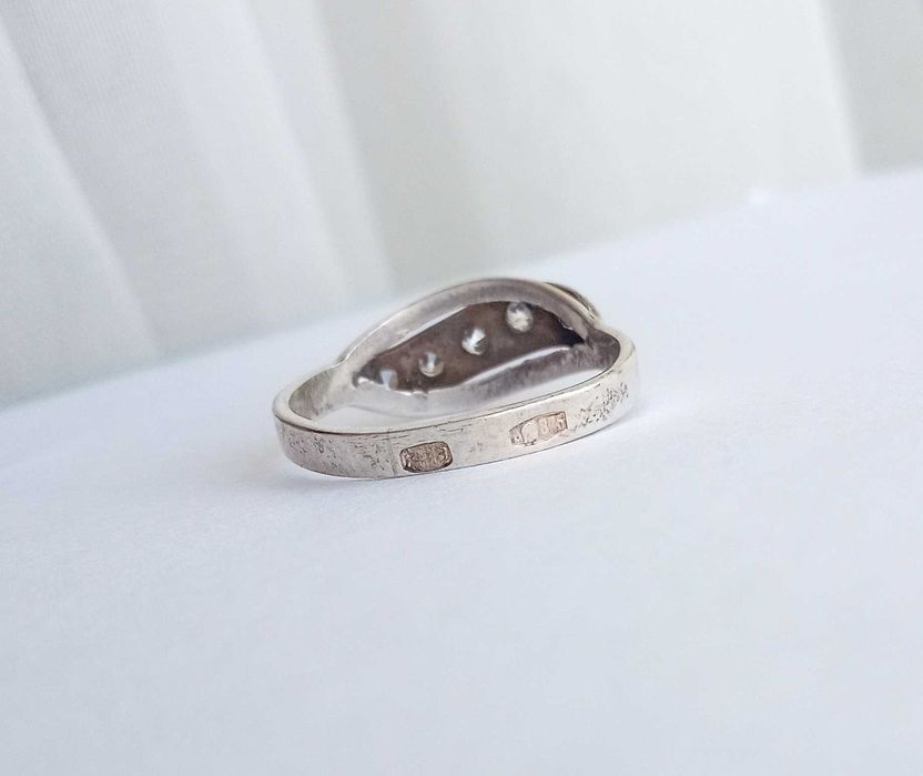 Антикварне кільце Срібло 875 проба. Голова. СРСР