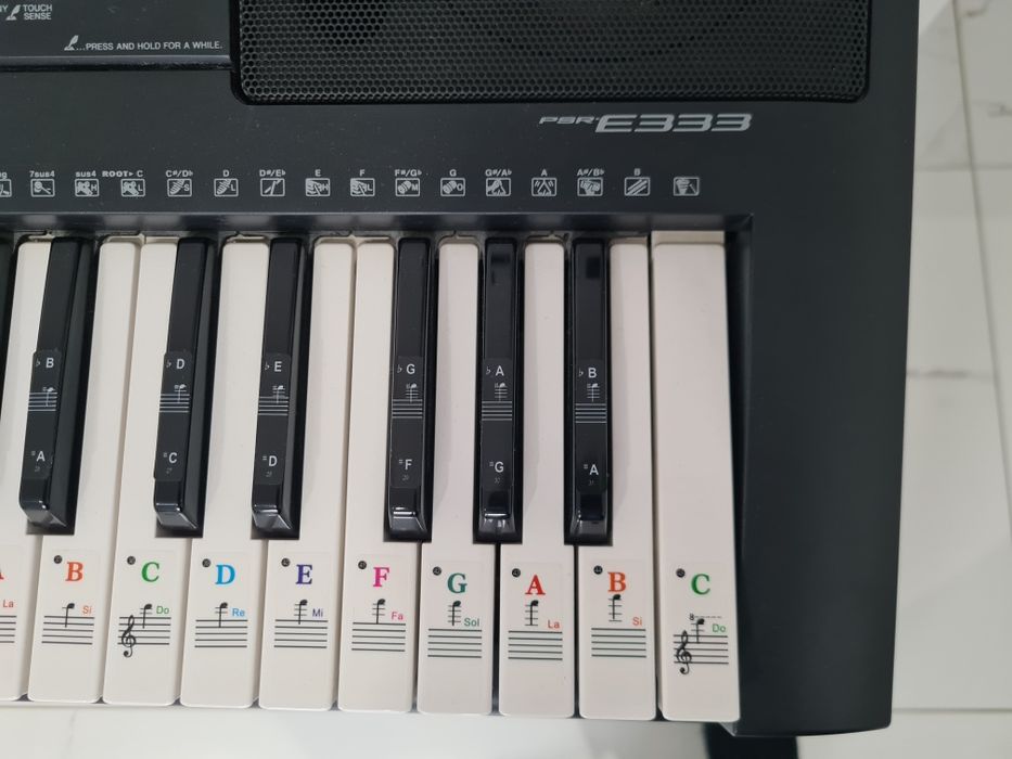 Keyboard Yamaha PSR E333 dynamiczna klawiatura stojak pokrowiec itp