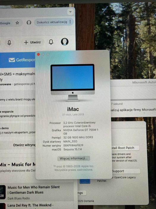 iMac 2013 27" SLIM 32GB RAM GeForce SSD, HDD