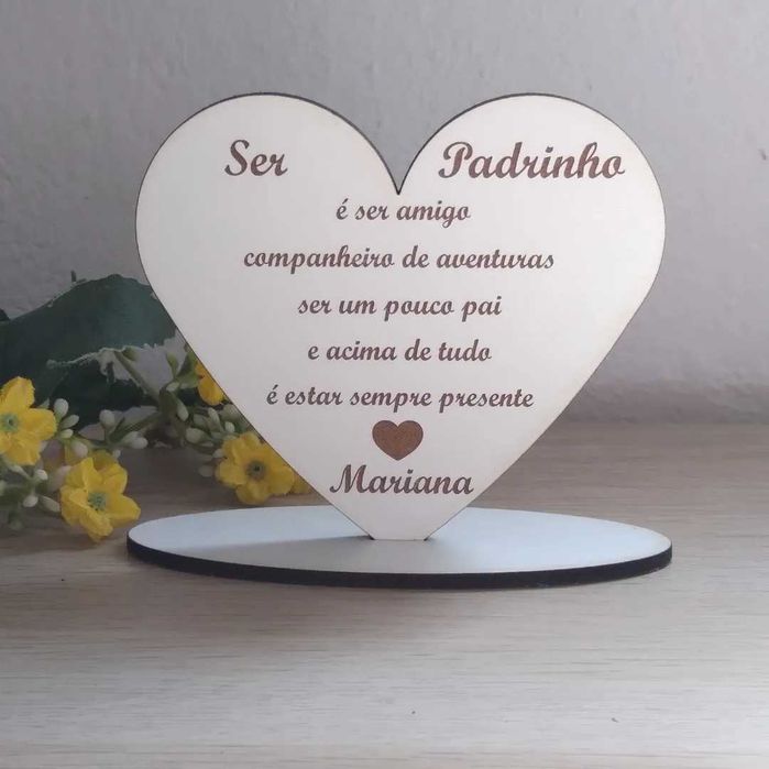 Coração em mdf personalizado