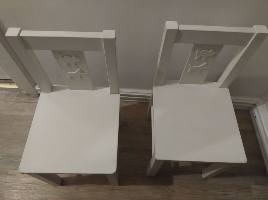 Krzesełko dziecięce drewno lite Ikea kritter