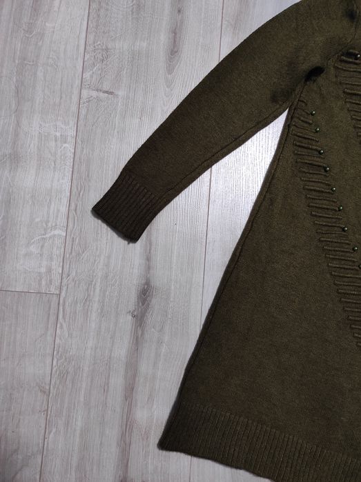 Тёплый длинный свитер размер S женский туника теплий светр жіночий