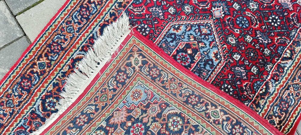 Bidjar chodnik wełniany tkany ręcznie 281 x 80 cm wełna perski dywan