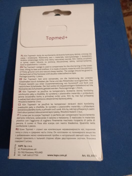Podpiętek - nowy - Topmed +