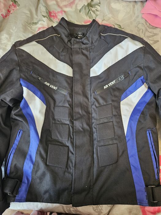 Мото куртка з вставками