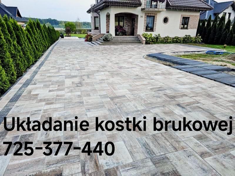Układanie kostki brukowej i granitowej
