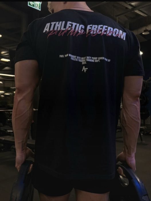 Koszulka na siłownię marki Athletic Freedom „Pump Cover”