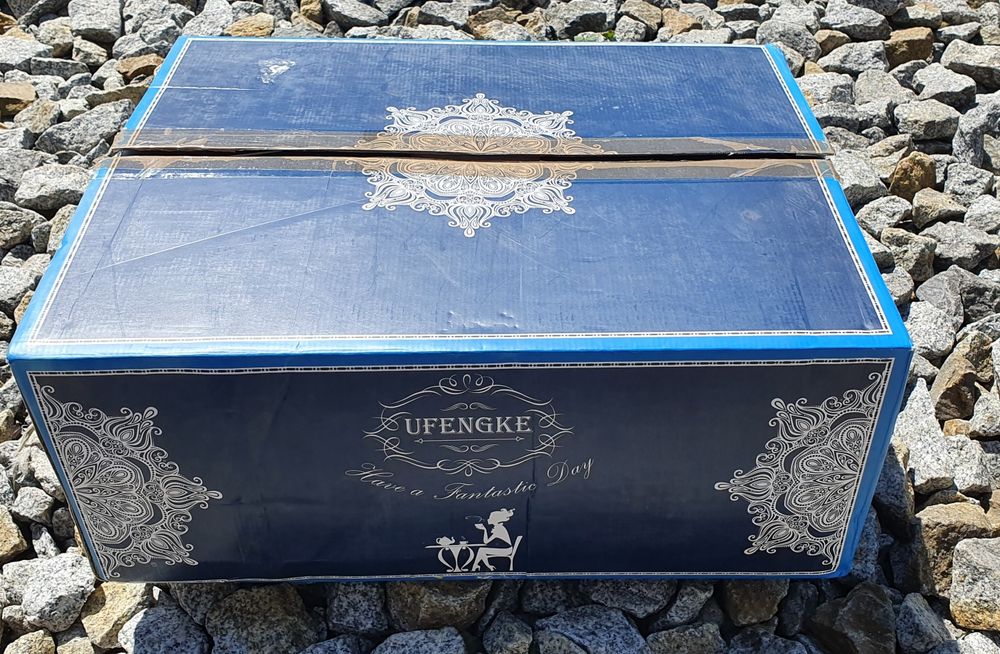 Zestaw kawowy UFENGKE z koszyczkiem, bezpieczna porcelana