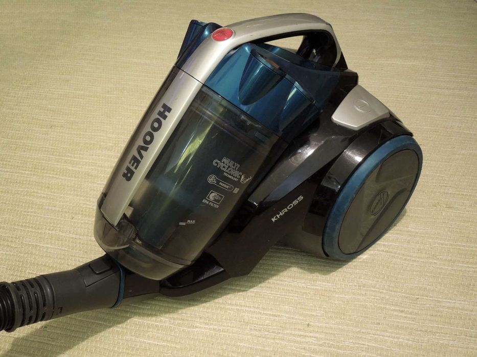 Aspirador multiciclónico sem saco Hoover Khross - completo e em óptimo estado - desinfectado e pronto a usar