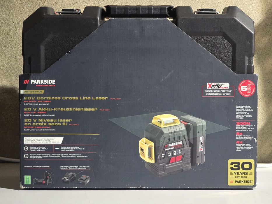 Nível Laser Parkside Performance 20V