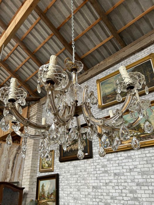 Stylowy szklany żyrandol kryształowy #8073 Stylowy Węgrów