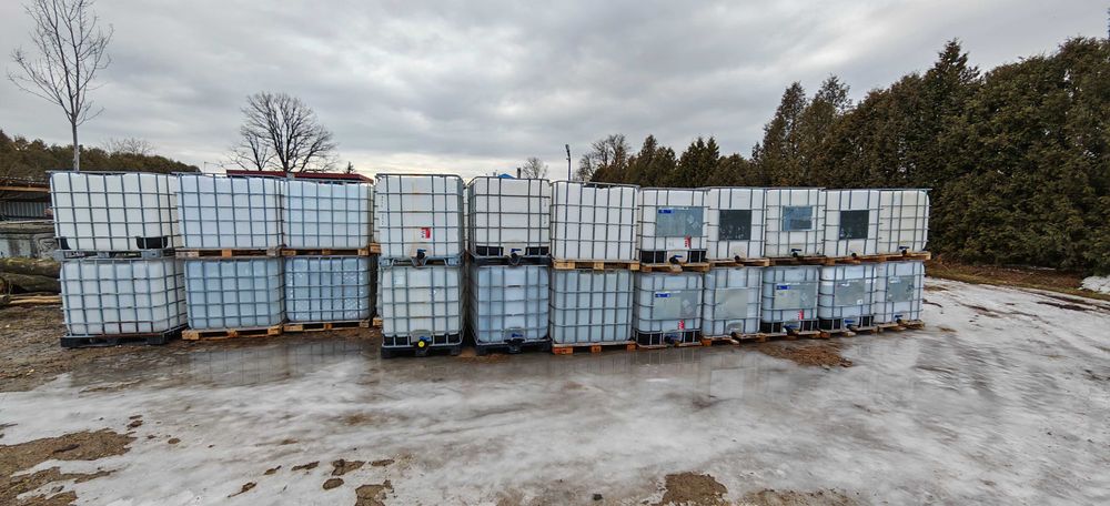 Zbiornik pojemnik beczka mauzer 1000L 220 woda paliwo melasa RSM Dowóz
