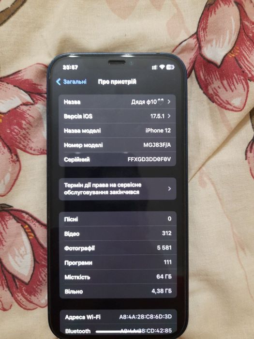 ТЕРМІНОВО! Продаю Iphone 12