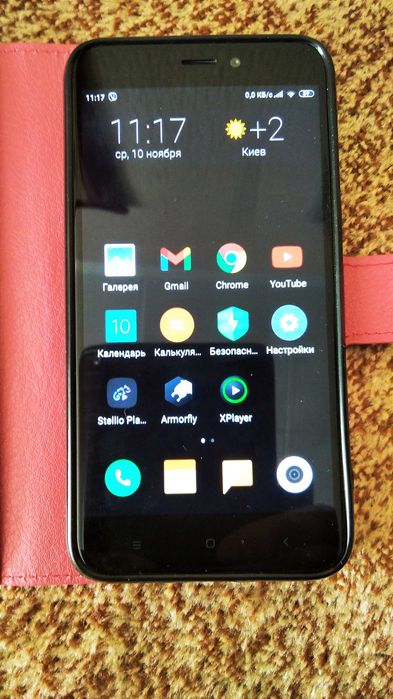 Смартфон Xiaomi redmi 4x 2/16  с новым чехлом-книжкой+sd карта 64Гб