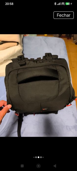 Mochila para equipamento fotográfico