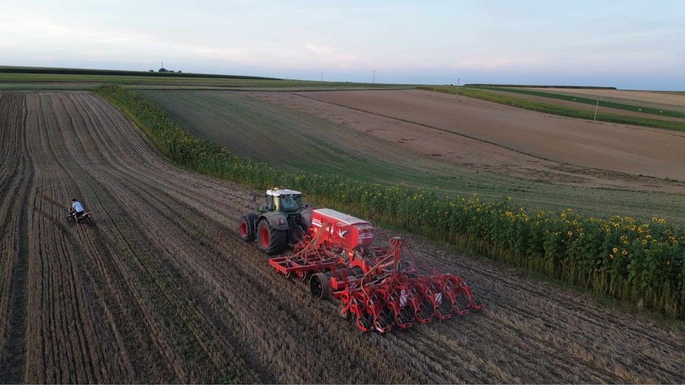 Usługa siewu StripTill rzepaku – Czajkowski STK | Vaderstad Tempo V12 | Fendt | GPS RTK