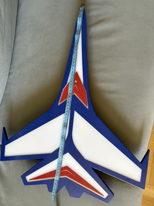 Lampa LED samolot do pokoju dziecięcego, pilot