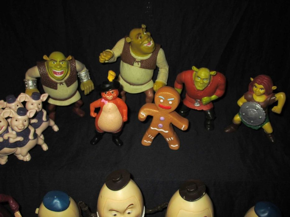 Bonecos Shrek Fiona Humpty Dumpty Mcdonalds
