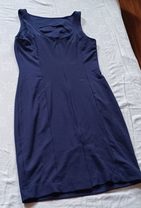 Sukienka Simple 36 z tygrysim wzorem