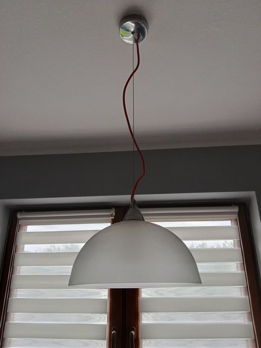 Lampa kuchenna do holu szklany klosz