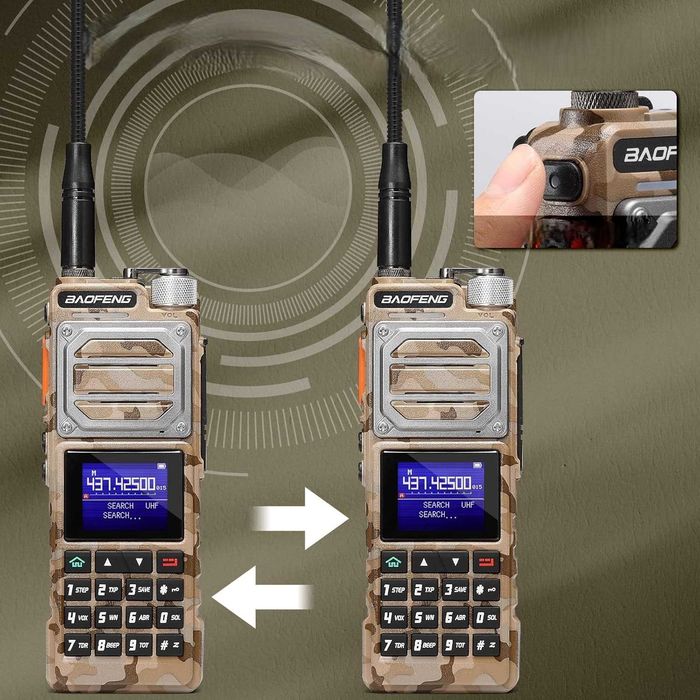 Radiotelefon KBAOFENG UV-25 Tri-Power 10W Airband USB-C Krótkofalówka